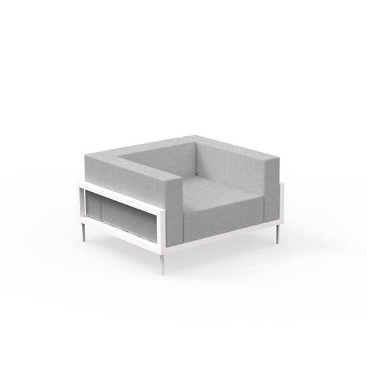Cleo armchair in aluminum - Talenti