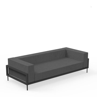 Cleo 3-seater sofa in aluminum - Talenti