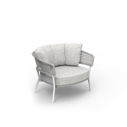 Moon Alu poltrona in alluminio Talenti Bianco Genco Outdoor