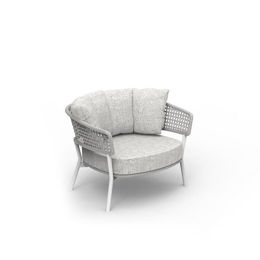 Moon Alu poltrona in alluminio Talenti Bianco Genco Outdoor