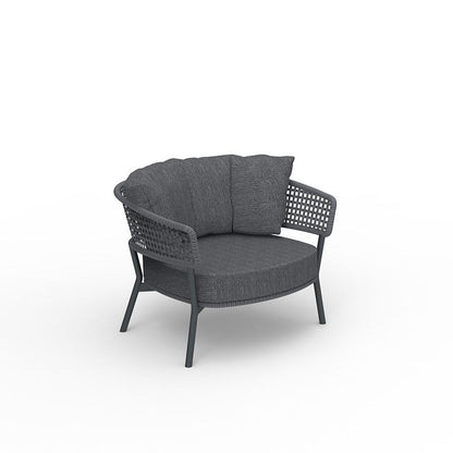 Moon Alu poltrona in alluminio Talenti Grigio Antracite Genco Outdoor