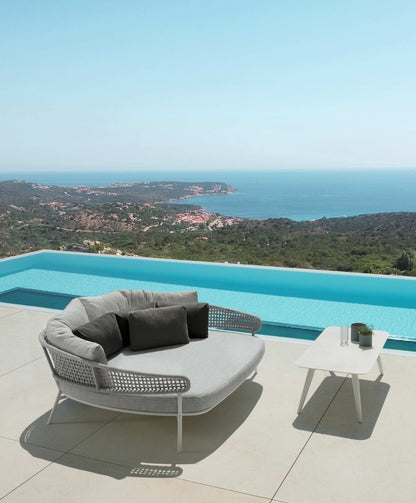 Moon Alu sofa in alluminio da esterno Talenti design