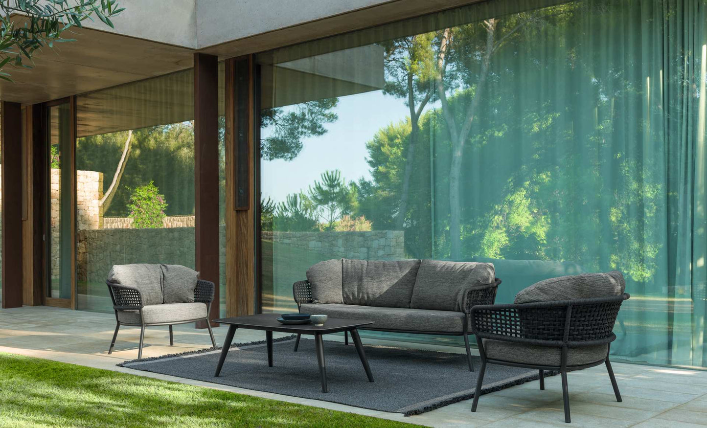 Moon Alu sofa in alluminio da esterno Talenti design villa Genco Outdoor