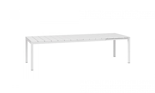 Tavolo estensibile Rio 210, piano in resina Nardi bianco Genco Outdoor