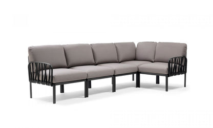 Komodo 5 modular sofa in fiberglass resin - Nardi