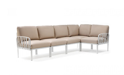 Komodo 5 modular sofa in fiberglass resin - Nardi