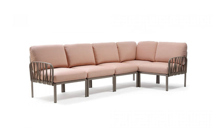 Komodo 5 modular sofa in fiberglass resin - Nardi