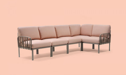 Komodo 5 modular sofa in fiberglass resin - Nardi