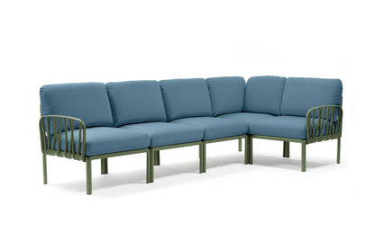 Komodo 5 modular sofa in fiberglass resin - Nardi