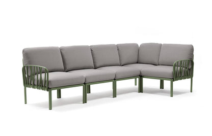 Komodo 5 modular sofa in fiberglass resin - Nardi