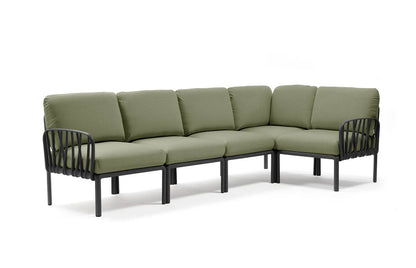 Komodo 5 modular sofa in fiberglass resin - Nardi