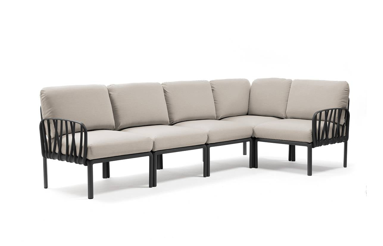 Komodo 5 divano modulare in resina fiberglass - Nardi