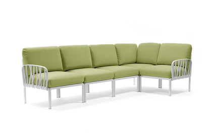 Komodo 5 modular sofa in fiberglass resin - Nardi