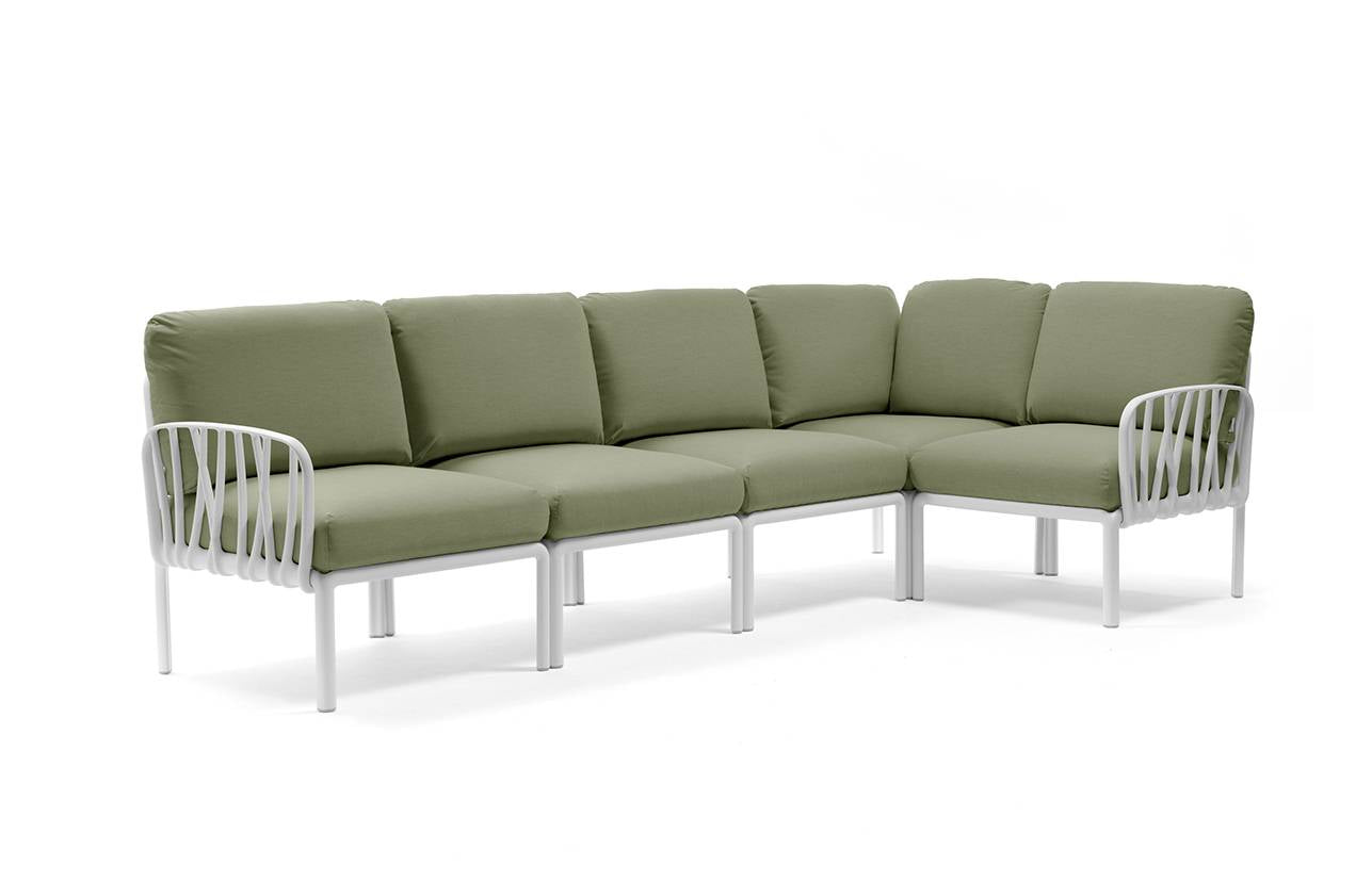 Komodo 5 modular sofa in fiberglass resin - Nardi