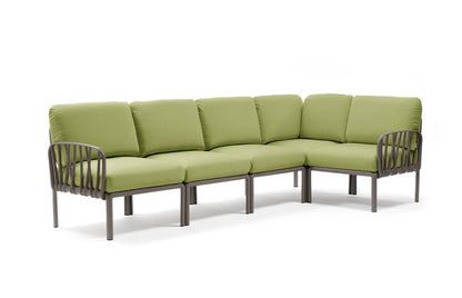 Komodo 5 modular sofa in fiberglass resin - Nardi