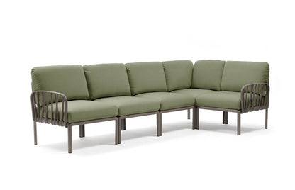 Komodo 5 modular sofa in fiberglass resin - Nardi