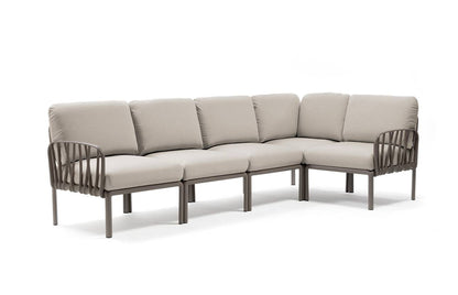 Komodo 5 modular sofa in fiberglass resin - Nardi