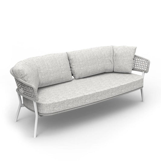 Moon 2-seater sofa in aluminum - Talenti