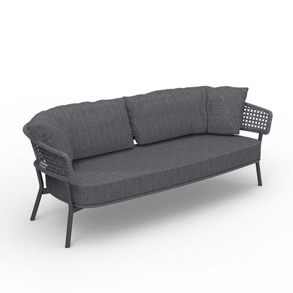 Moon 2-seater sofa in aluminum - Talenti