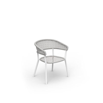 Moon dining armchair in aluminum - Talenti